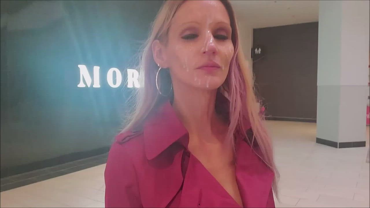Cum Walk Through The Mall [GIF] : video clip
