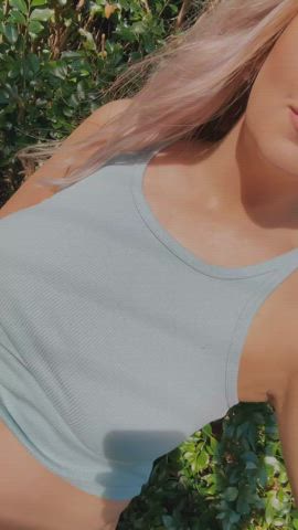 Hope my natural titties brighten your day! : video clip