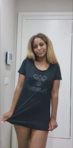 Do you like whats underneath the shirt babe? : video clip
