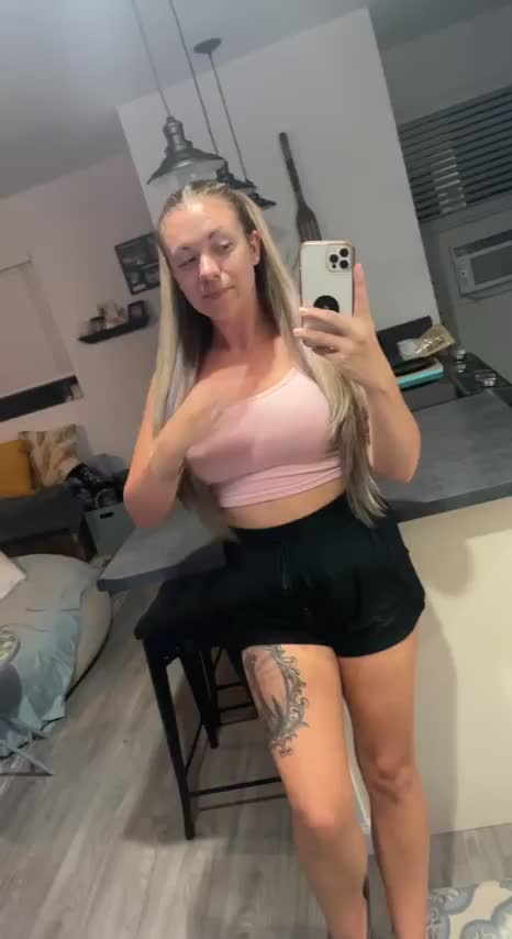Plop me up on the counter top and tug on these pigtails :P : video clip
