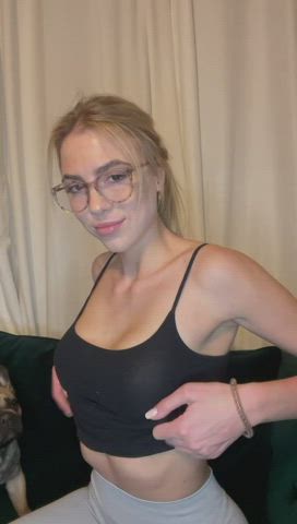My huge tits love when they are caressed with a tongue and fucked with a dick🍆😛 : video clip