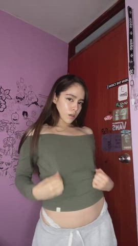 I caught my room mate watching me undress so I sent him this : video clip