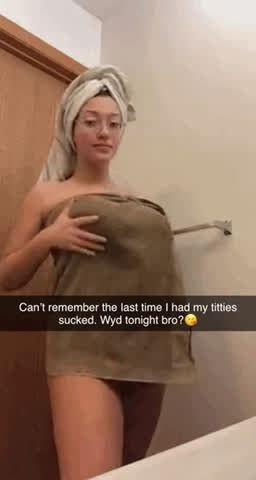 Step sis sends you this, you gotta go right? : video clip