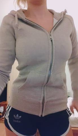 I bet these natural tittys were bigger than you expected on my petite body? : video clip