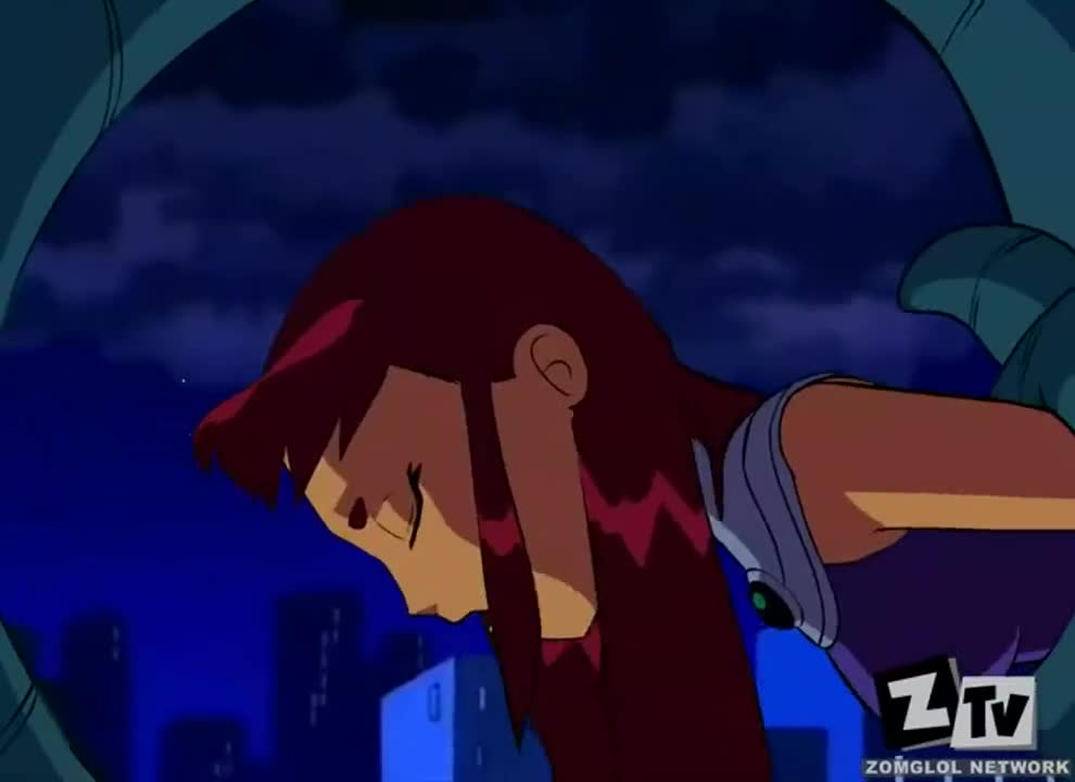 Starfire getting filled up (Zone) [Teen Titans] : video clip