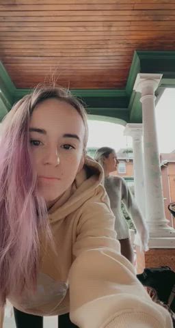 Teaching my friend how good it feels to be risky [gif] : video clip