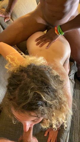 They put me to work but damn was it hard to pay attention to my bf while I was being so completely overwhelmed. : video clip