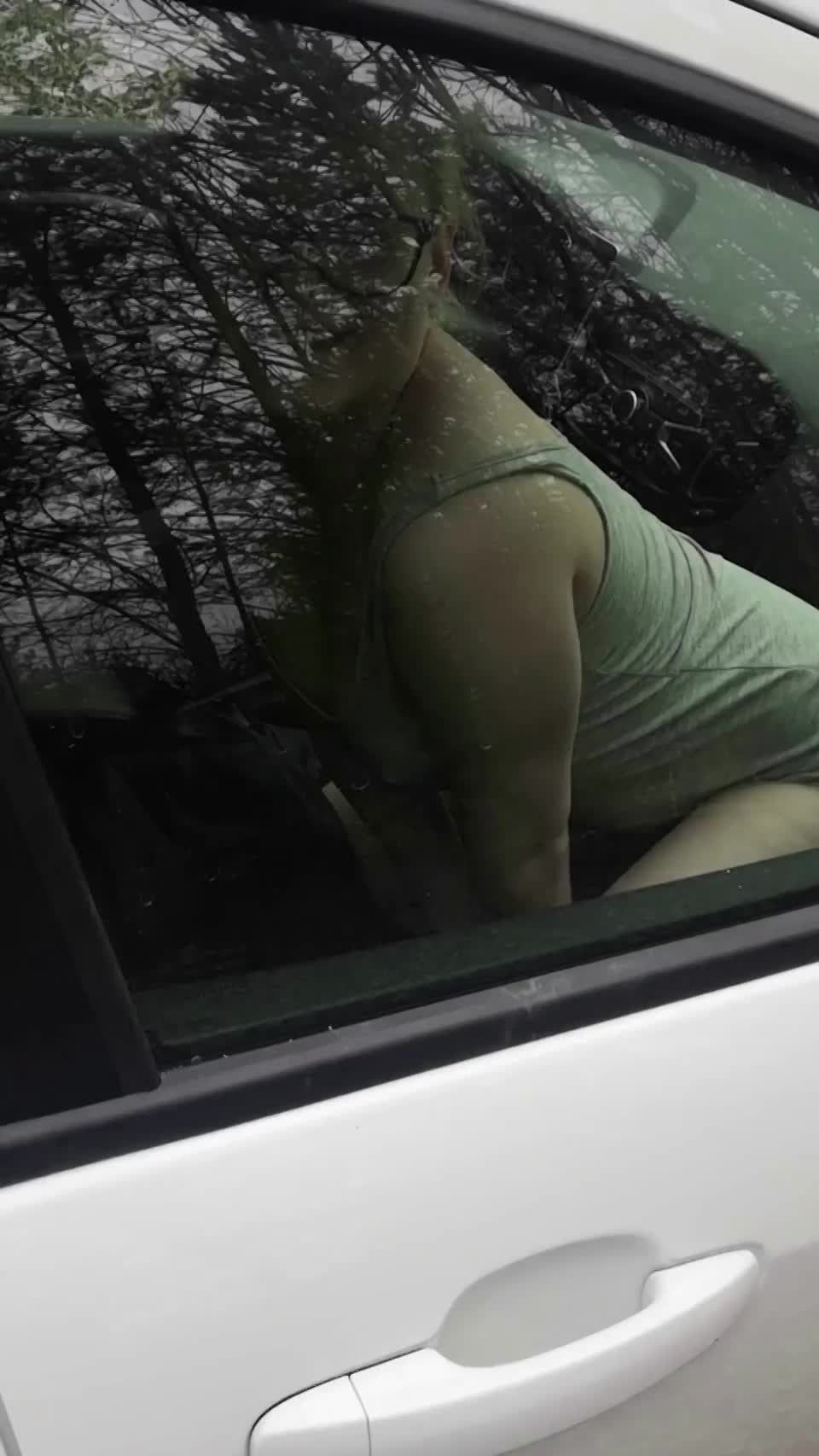 My asshole got fucked in a car after college class :3 : video clip