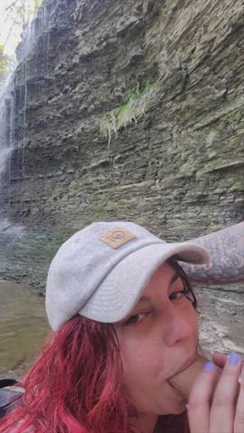 the reward for chasing waterfalls [OC] : video clip