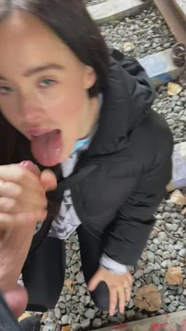 Quick cum stop [GIF] : video clip