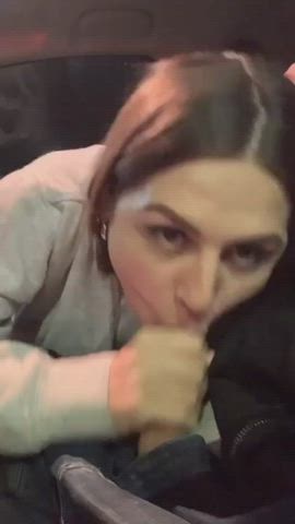 Cumslut in the car : video clip