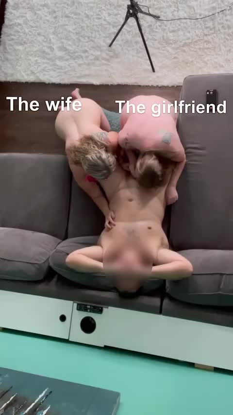I love playing with my husband and his girlfriend! : video clip