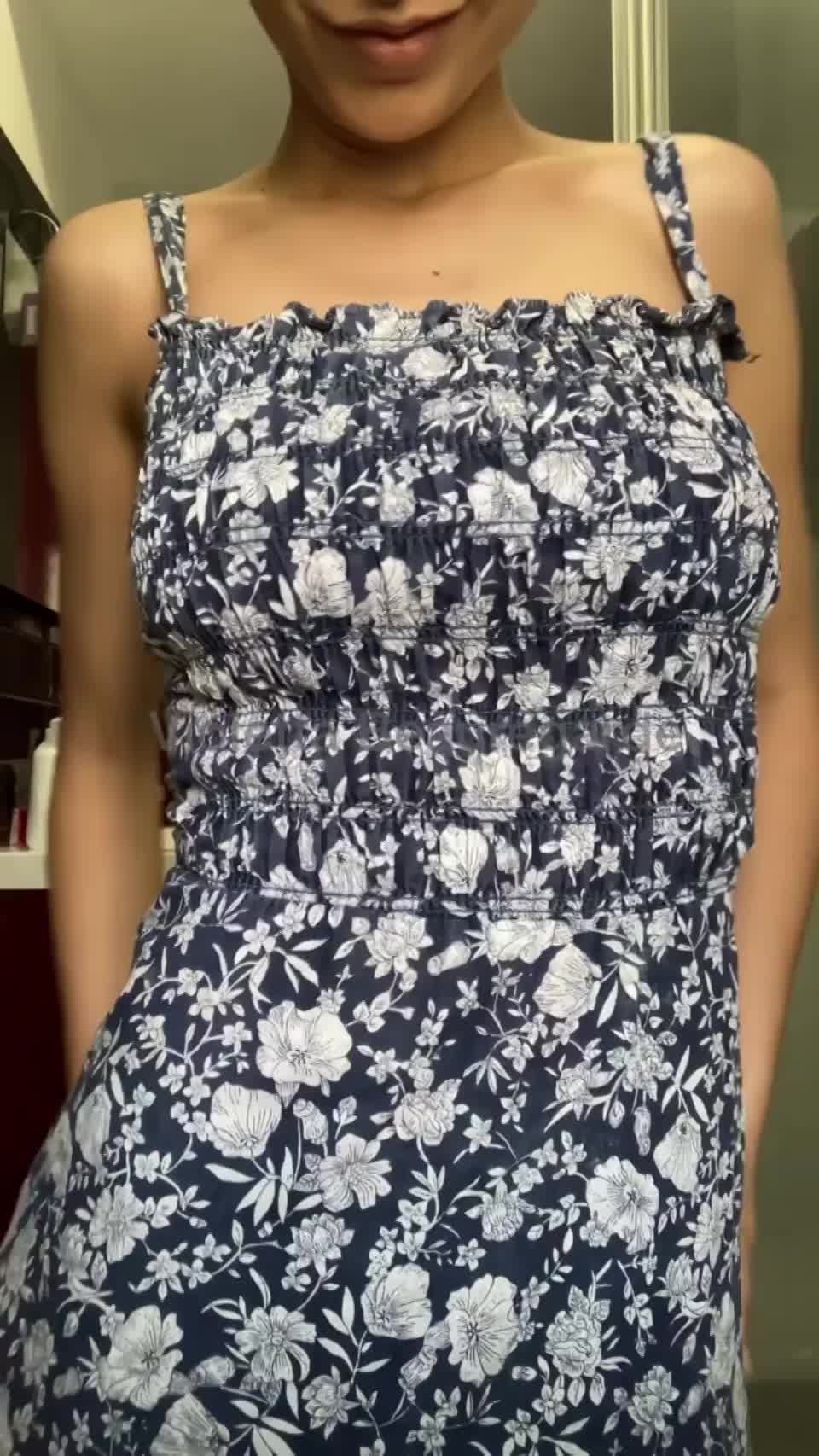 my boobs are not huge but they still make a nice bounce :) : video clip