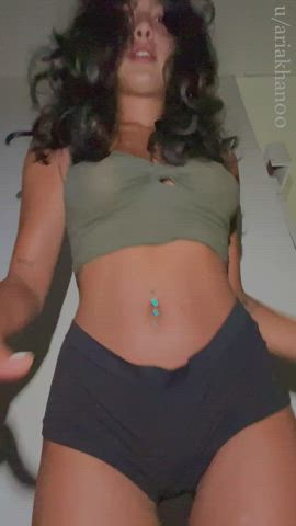 Spread my legs and put my child bearing hips to work : video clip