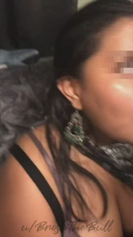 Punjabi housewife came over after some drinks with her friends to give me a sloppy blowjob 🥵 : video clip