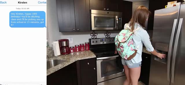 Kristen gets blackmailed on her 18th birthday by her boyfriend's dad : video clip