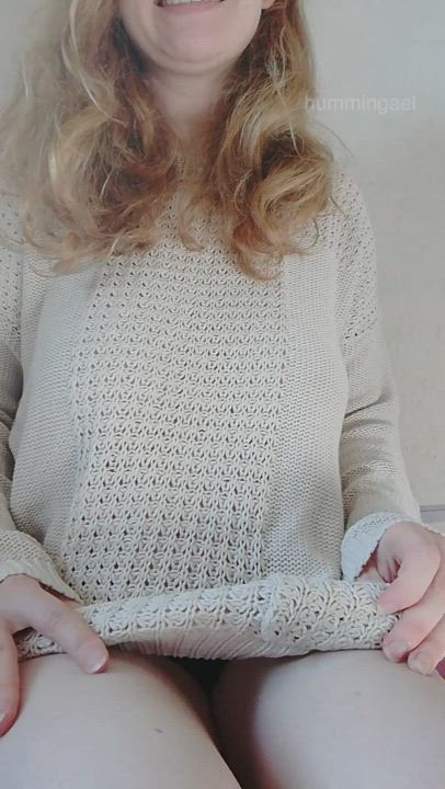 It's getting cold here in France, fill me with warm cum? : video clip