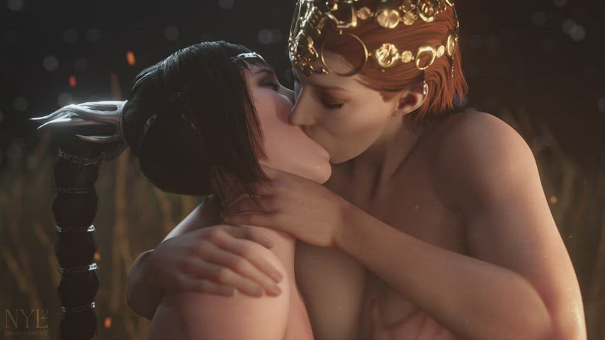 Kissing Shadowheart (Nyl) [Baldur's Gate 3] : video clip