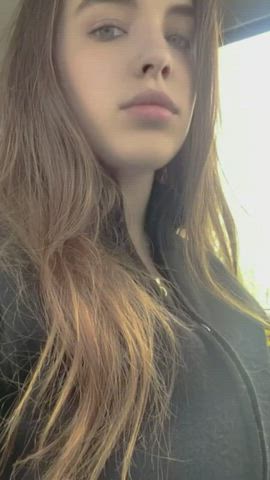 I got very horny in the car I just had to share it with you... I hope no one saw me : video clip