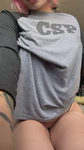 Basic top! But my titties caught ya! :3 : video clip
