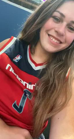 At NBA game : video clip
