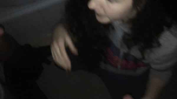 [MFM] Sneaky bathroom double blowjob🤫 : video clip