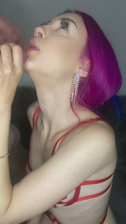 I know how to make it nice and sloppy for you🤤😈 : video clip