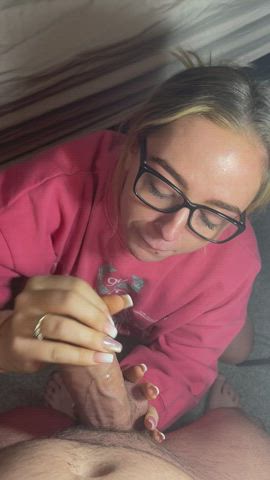 All over my glasses and face again - I just love doing it : video clip