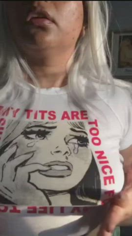 My tits may not be double D's but I think I still deserve your D : video clip