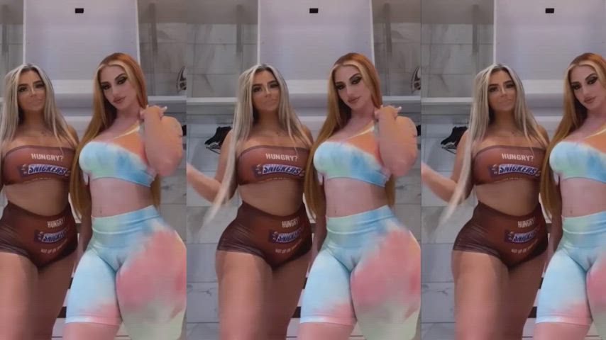 Just imagine a fat luscious bulge in their panties 🤤 : video clip