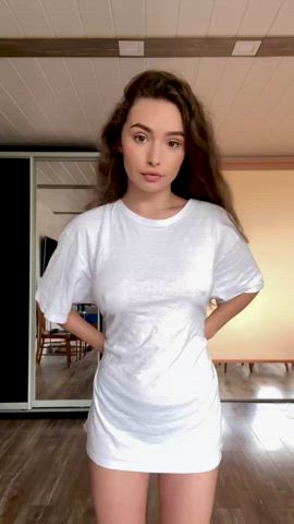 Daddy... Would you play with my teen boobies? : video clip