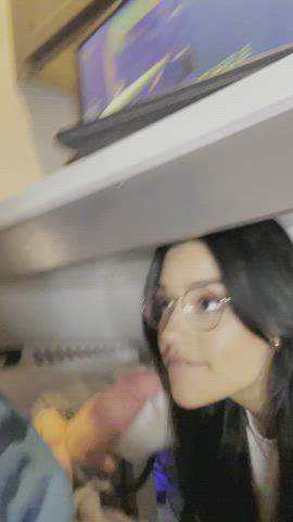 i love sucking him off while he plays video games : video clip
