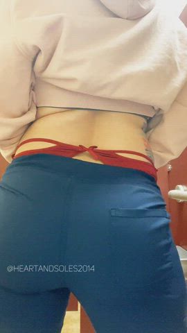 These panties remind me of Christmas. Unwrap your gift and fill me up! : video clip
