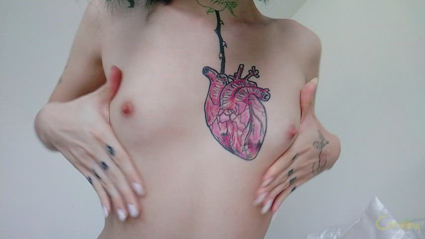 My little titties always needs some good care. : video clip