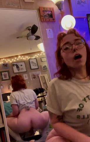 i love the way my ass jiggles when i ride it hehe : video clip
