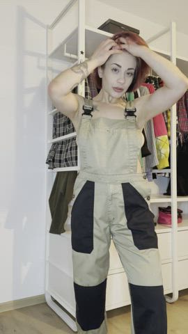 u think going to work naked under the overall is allowed : video clip