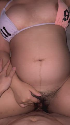 Preggo slut loves cum : video clip