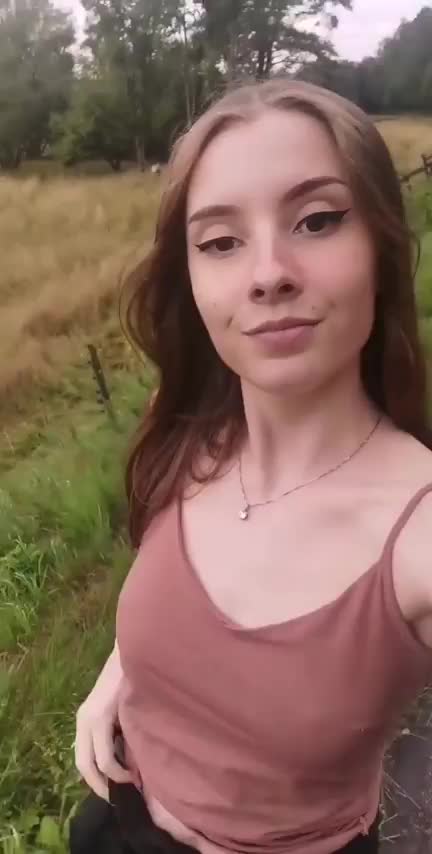 On my way home from school.. would you give me a ride? 🥰 : video clip