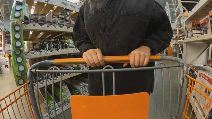 I almost opened my dress right before I heard them coming around the corner [GIF] : video clip