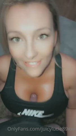 Alternate use for a sports bra : video clip