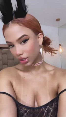 Can I be your black headed slutty bunny girl? : video clip