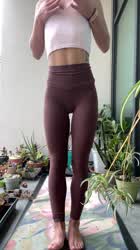 Would I distract you as your yoga instructor? : video clip