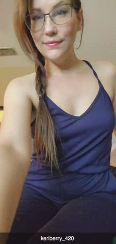 Perks of having small boobs, perky after 39 years and a kid ❤️ : video clip