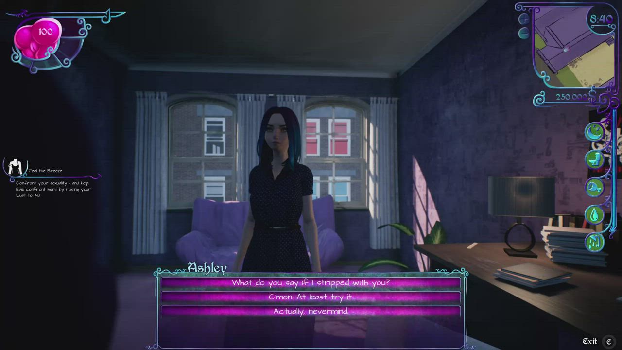 My Lust Wish - Ashley Getting Undressed with Evie (in-game) : video clip