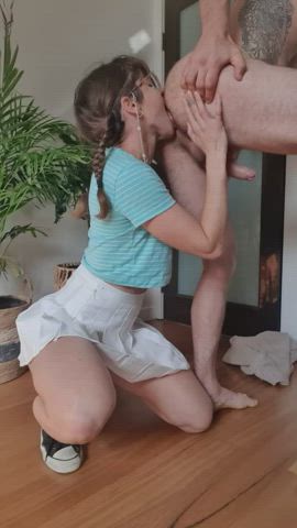 The more she licks my hole the more I want a cock inside it : video clip