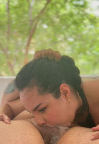 There's a moment of panic/pleasure when warm cum is being poured down your throat and you can't breathe : video clip