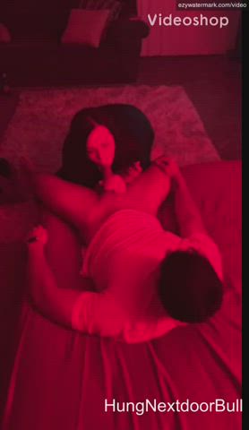 Her first time working another man's cock in front of the fiancé : video clip