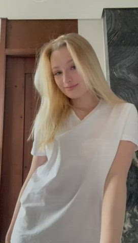 Can you rip this t-shirt off for me and start crawling gently all over my body? : video clip