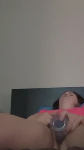 Brunette MILF Fucks Herself Quietly "Oh My God I'm Gonna Cum" [0:05] : video clip