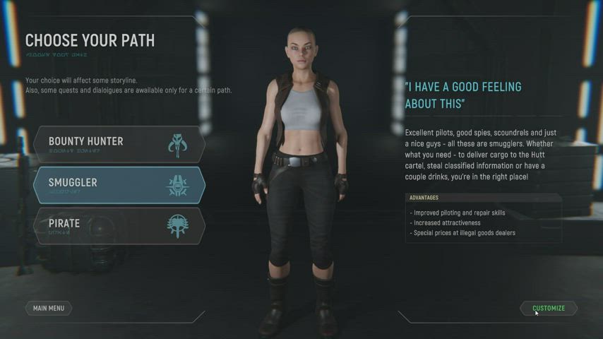 Create your sexy hero. (StarLord Games) [Star Wras: Path of lust]. : video clip